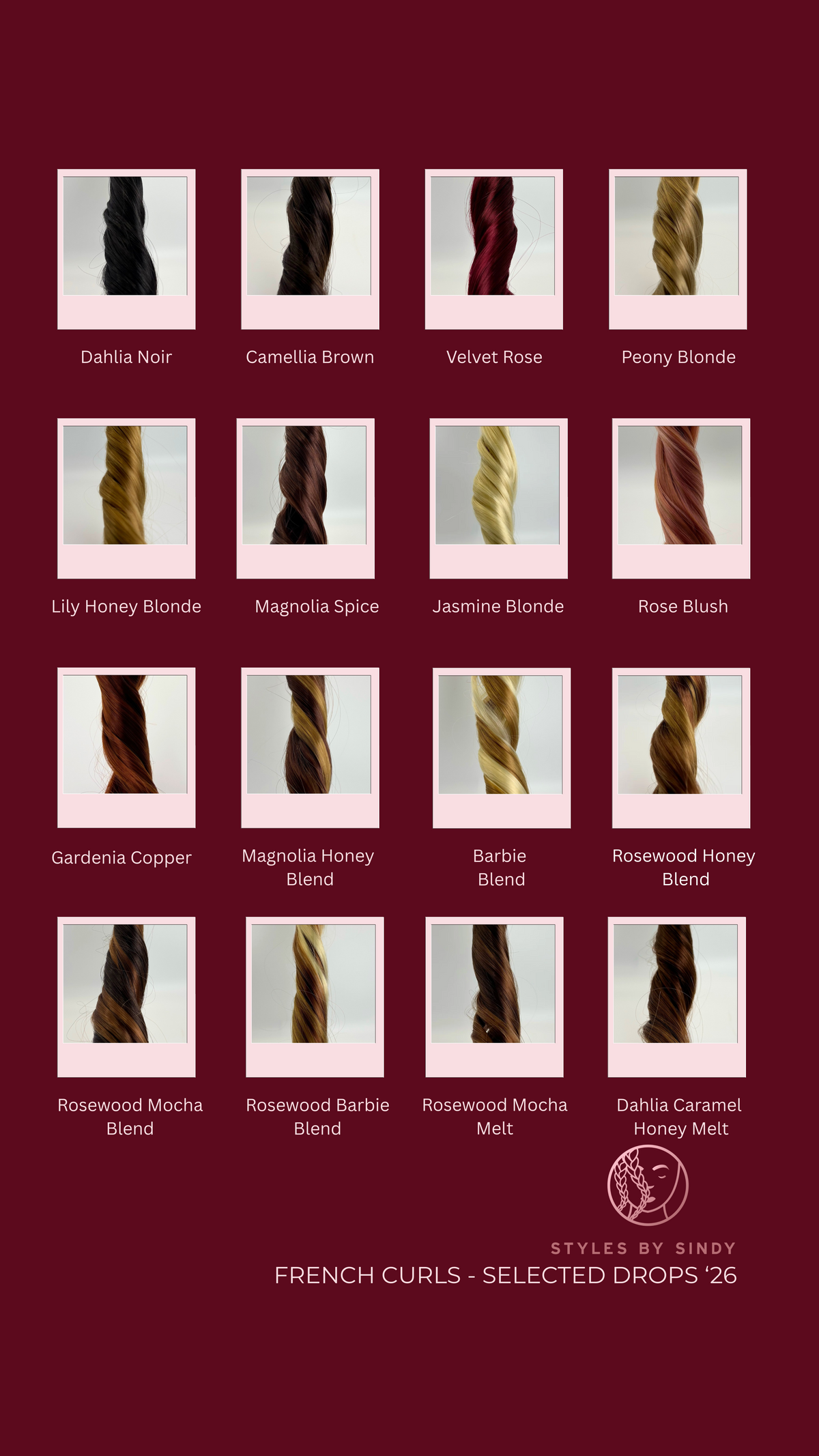 Rosewood Mocha Blend - French Curls